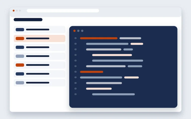 Tela ilustrativa do case fictício: tela de integração de API com código